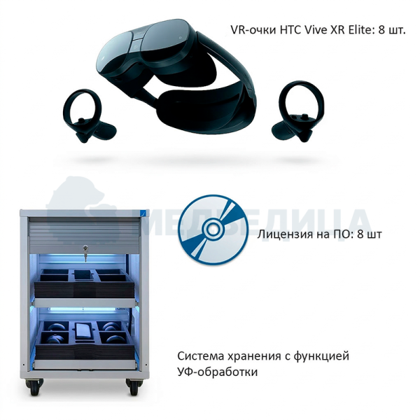 Мобильный класс виртуальной реальности EDUBLOCK XR (VR-8)